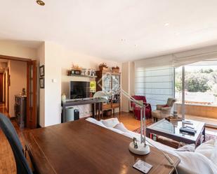 Living room of Flat for sale in Sant Cugat del Vallès  with Air Conditioner, Terrace and Swimming Pool