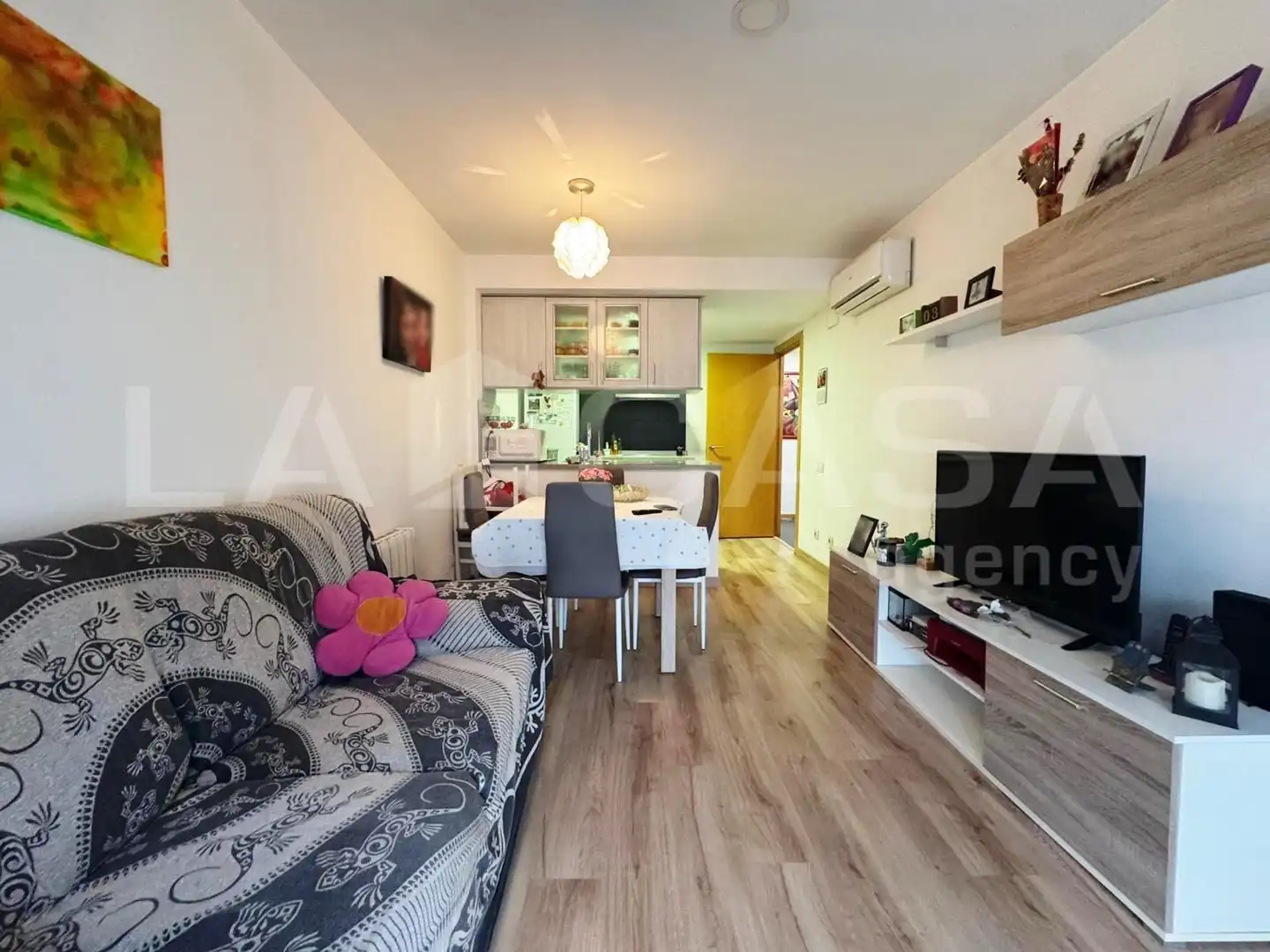 Sala de estar de Piso en venta en Granollers con Aire acondicionado, Parquet y Balcón