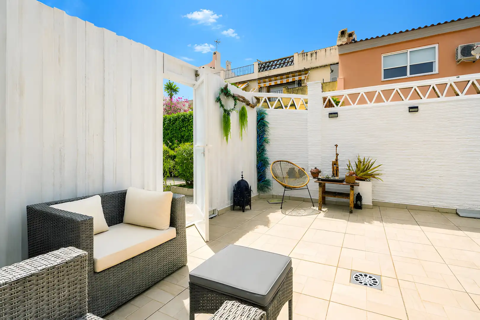 Terrassa de Casa adosada en venda en Estepona amb Aire condicionat, Jardí privat i Terrassa