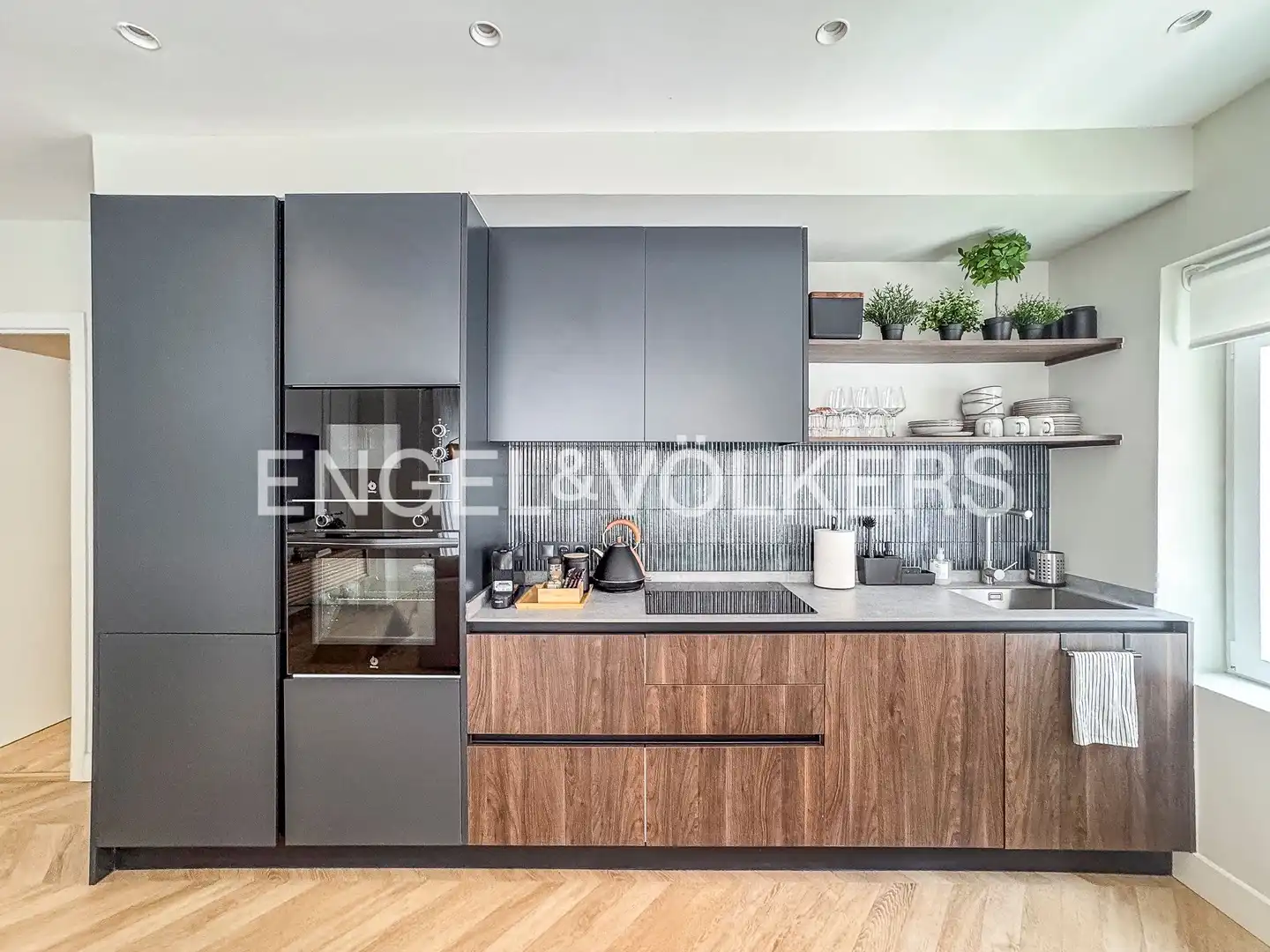 Kitchen of Flat for rent in Barcelona  with Air Conditioner, Heating and Parquet flooring