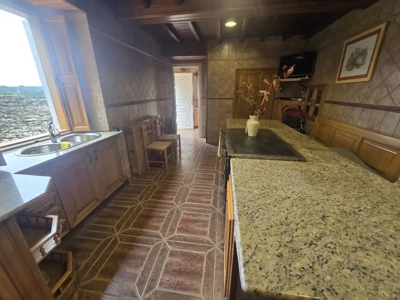 Küche von Haus oder Chalet zum Verkauf in O Saviñao  mit Heizung, Privatgarten und Terrasse
