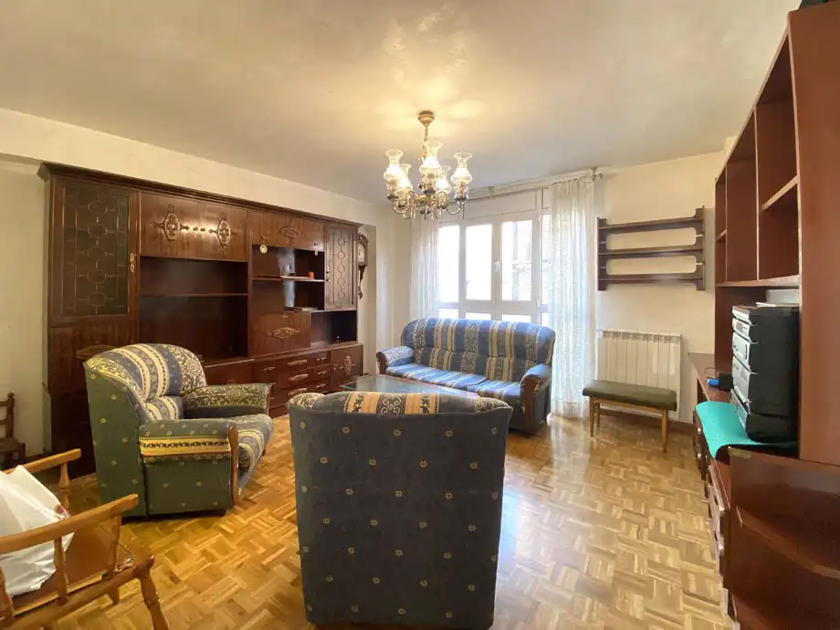 Living room of Flat for sale in Vitoria - Gasteiz  with Heating, Parquet flooring and Terrace