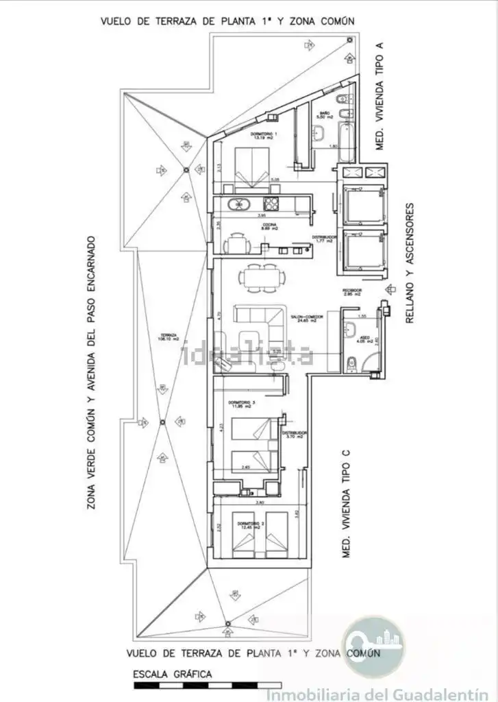 Penthouse with lift for sale in Lorca Ciudad, imagen 16