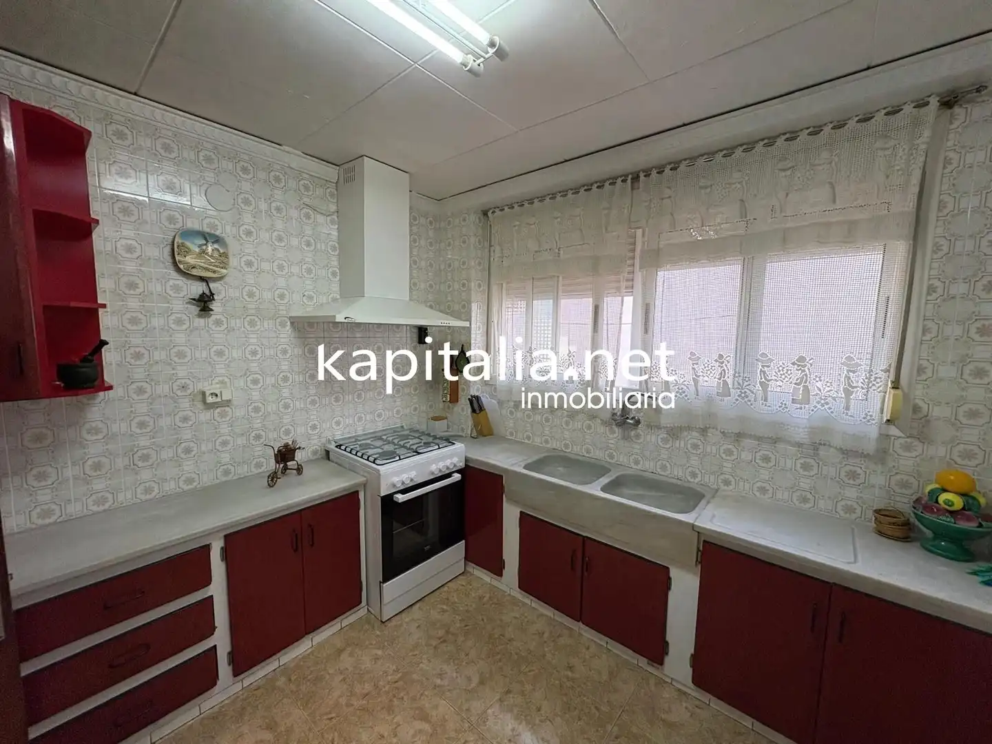 Cuina de Casa o xalet en venda en Vallada amb Aire condicionat i Moblat