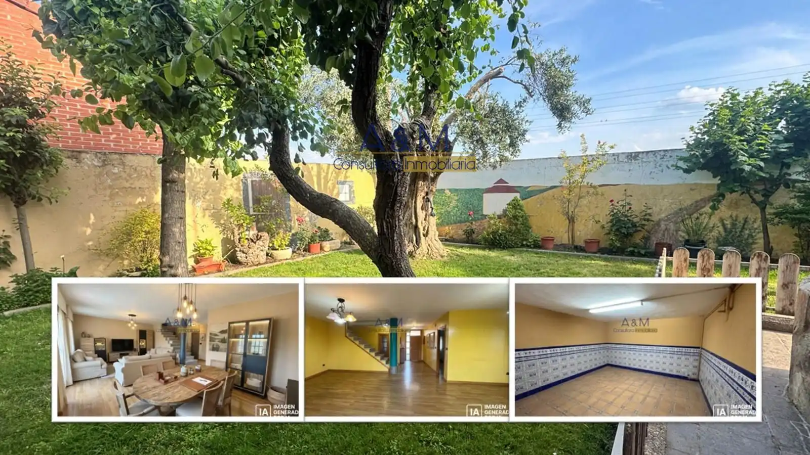 Garden of Houses for sale in Santovenia de Pisuerga  with Air Conditioner, Heating and Terrace