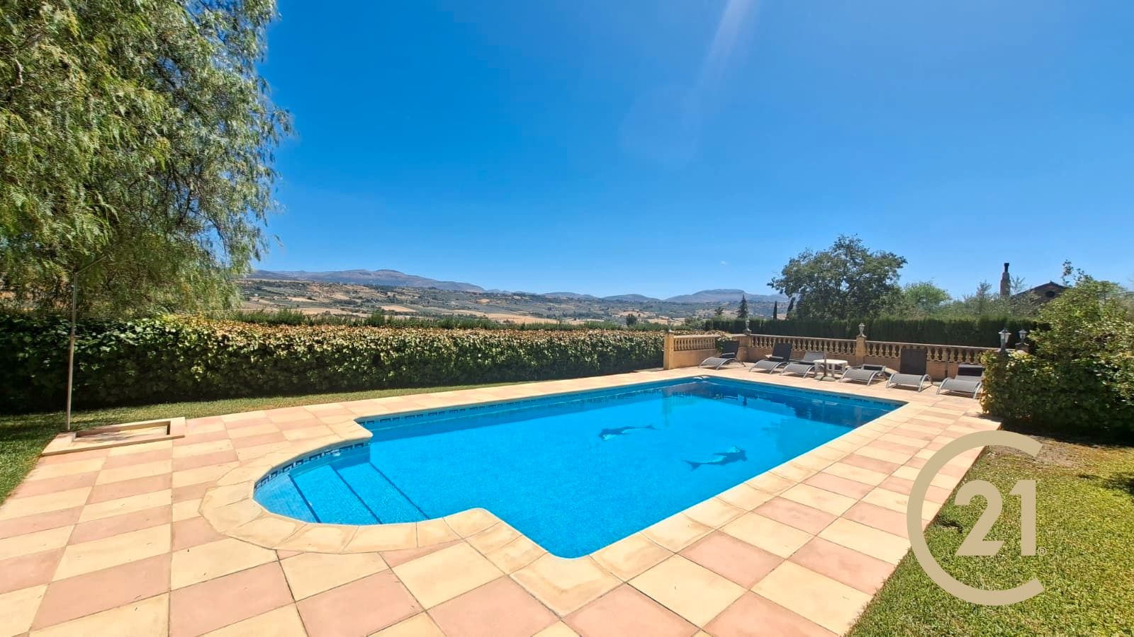 Piscina de Casa o xalet en venda en Ronda amb Aire condicionat, Calefacció i Jardí privat
