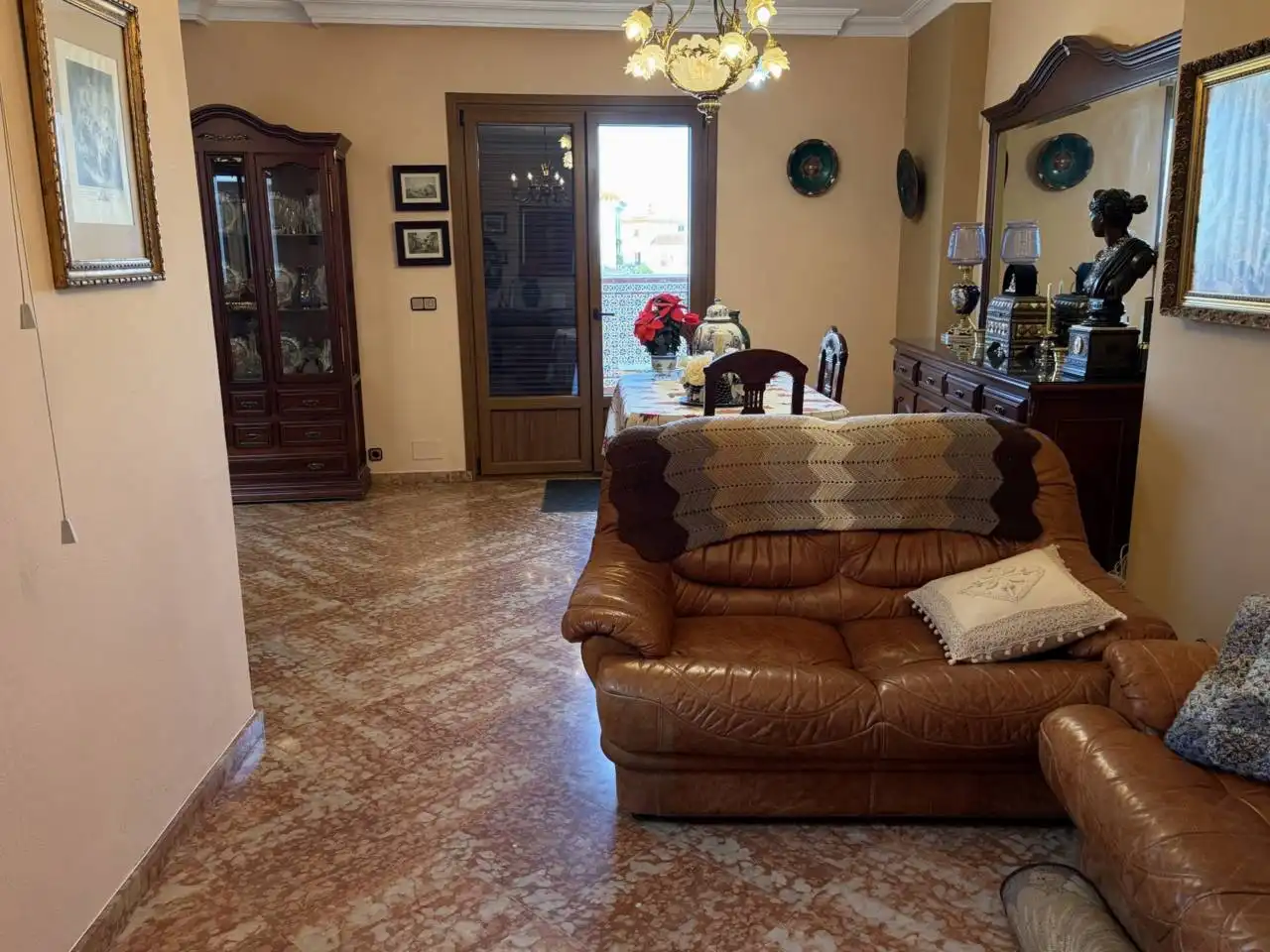 Sala de estar de Ático en venta en Moguer con Jardín privado y Terraza