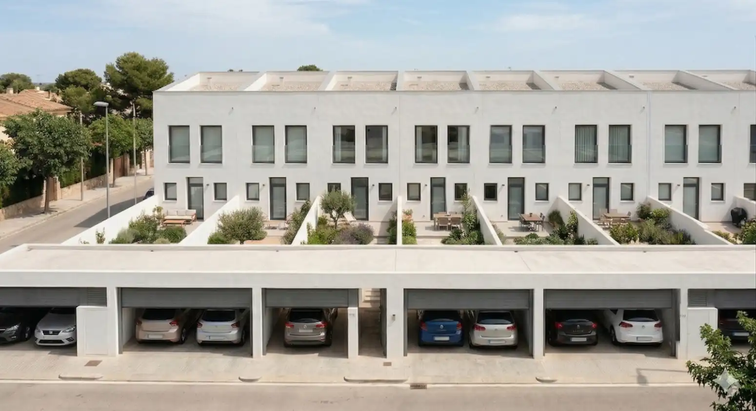 Außenansicht von Einfamilien-Reihenhaus zum Verkauf in Gandia mit Heizung und Terrasse