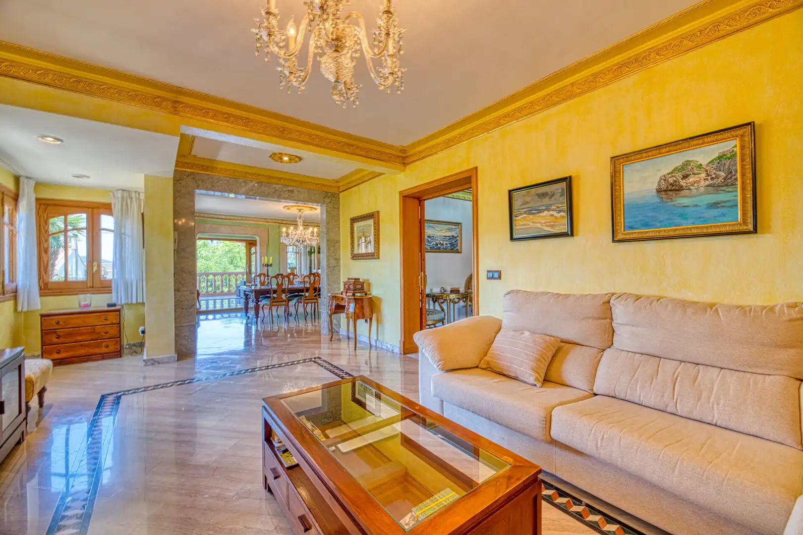 Living room of Houses for sale in Calvià  with Private garden