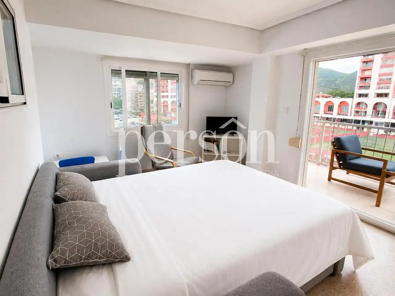 Bedroom of Flat for rent in Cullera  with Air Conditioner, Terrace and Furnished