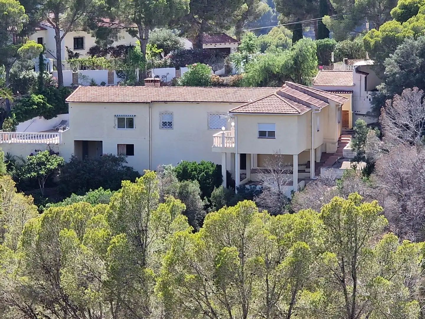 Außenansicht von Haus oder Chalet zur Miete in Altea mit Klimaanlage, Heizung und Privatgarten