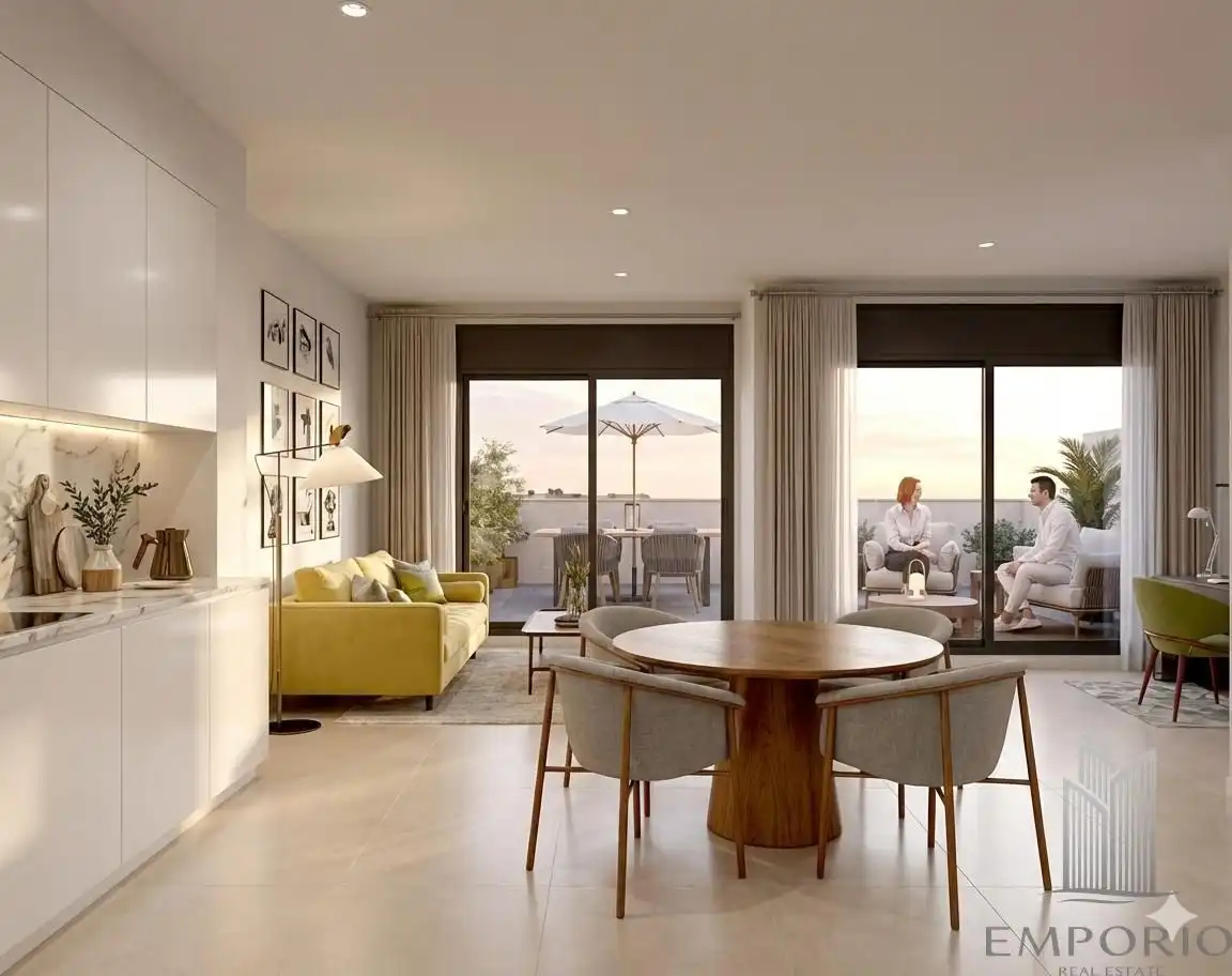 Sala de estar de Ático en venta en Madrid con Aire acondicionado, Calefacción y Terraza