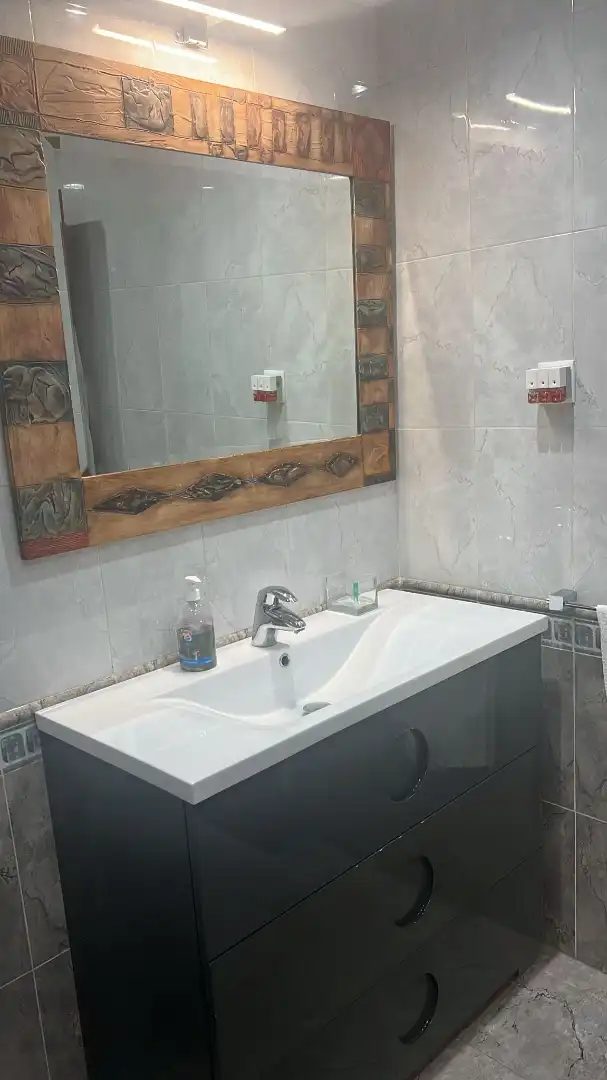 Baño de Casa adosada en venta en Alonsotegi con Calefacción, Jardín privado y Trastero