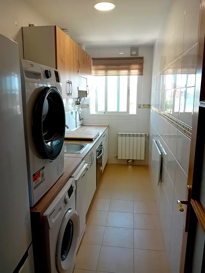 Kitchen of Flat for sale in Pozuelo de Calatrava  with Air Conditioner, Heating and Furnished