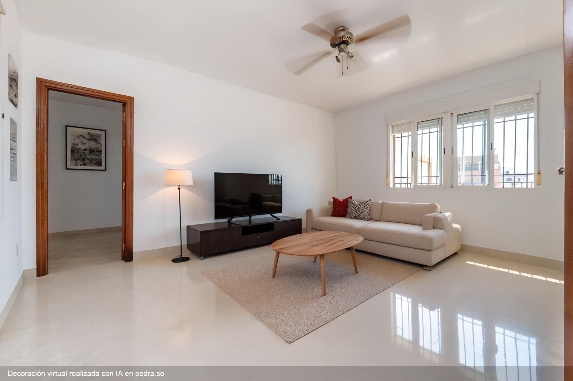 Living room of Flat for sale in Atarfe  with Private garden and Alarm