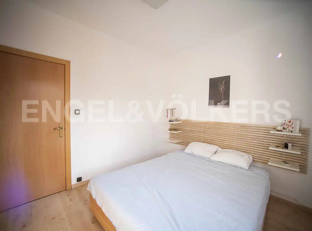 Bedroom of Flat for rent in Barcelona  with Air Conditioner, Heating and Parquet flooring
