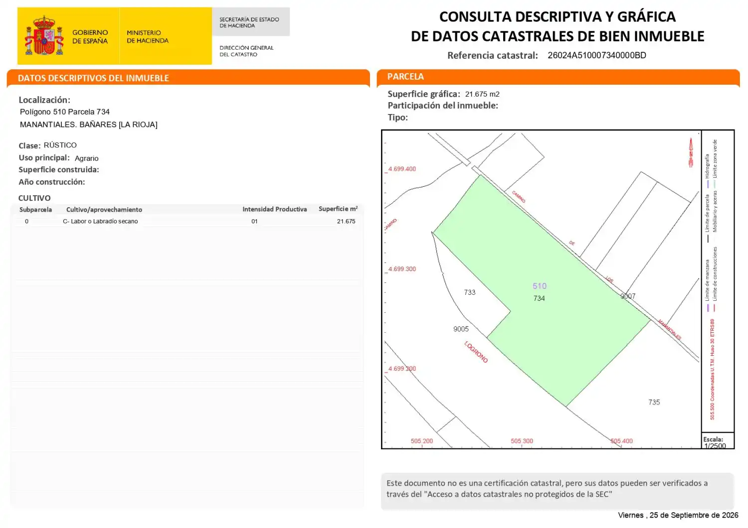 Exterior view of Country homes for sale in Bañares, La Rioja