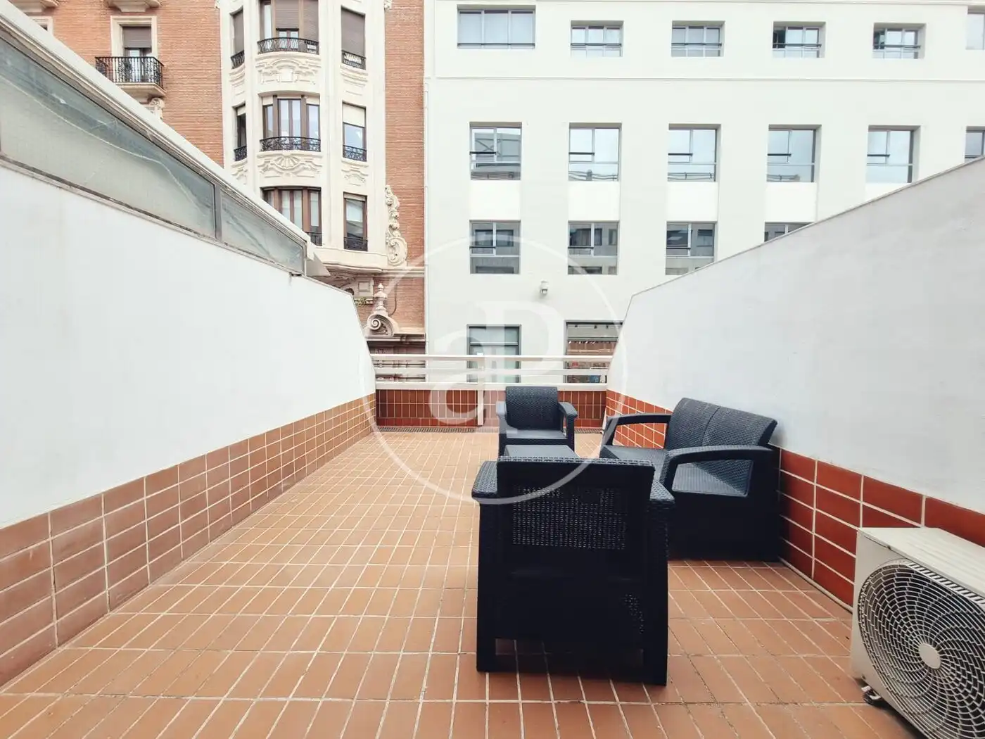 Terrace of Flat for rent in  Valencia Capital  with Air Conditioner, Heating and Terrace