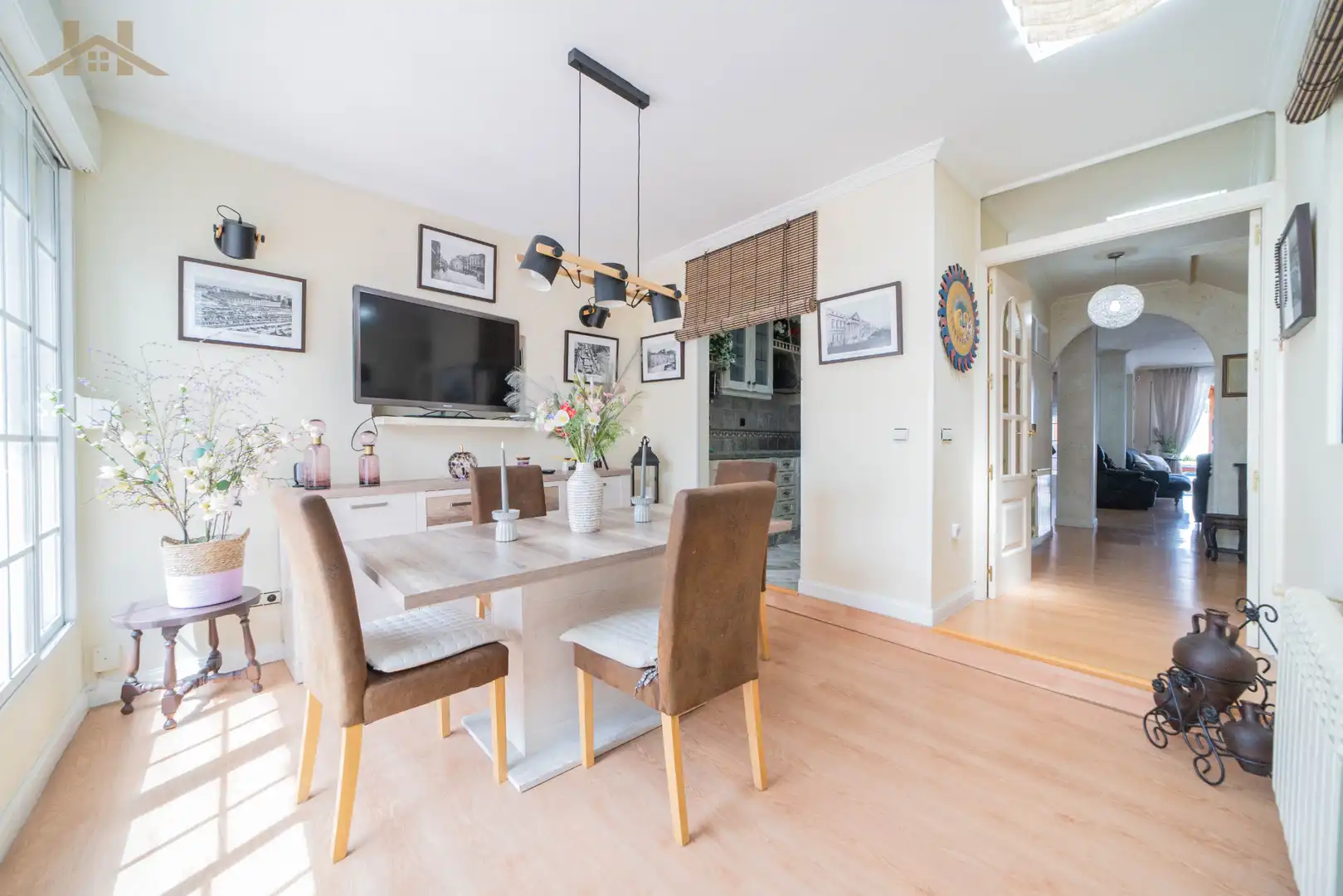 Comedor de Casa adosada en venta en Rivas-Vaciamadrid con Aire acondicionado, Calefacción y Jardín privado