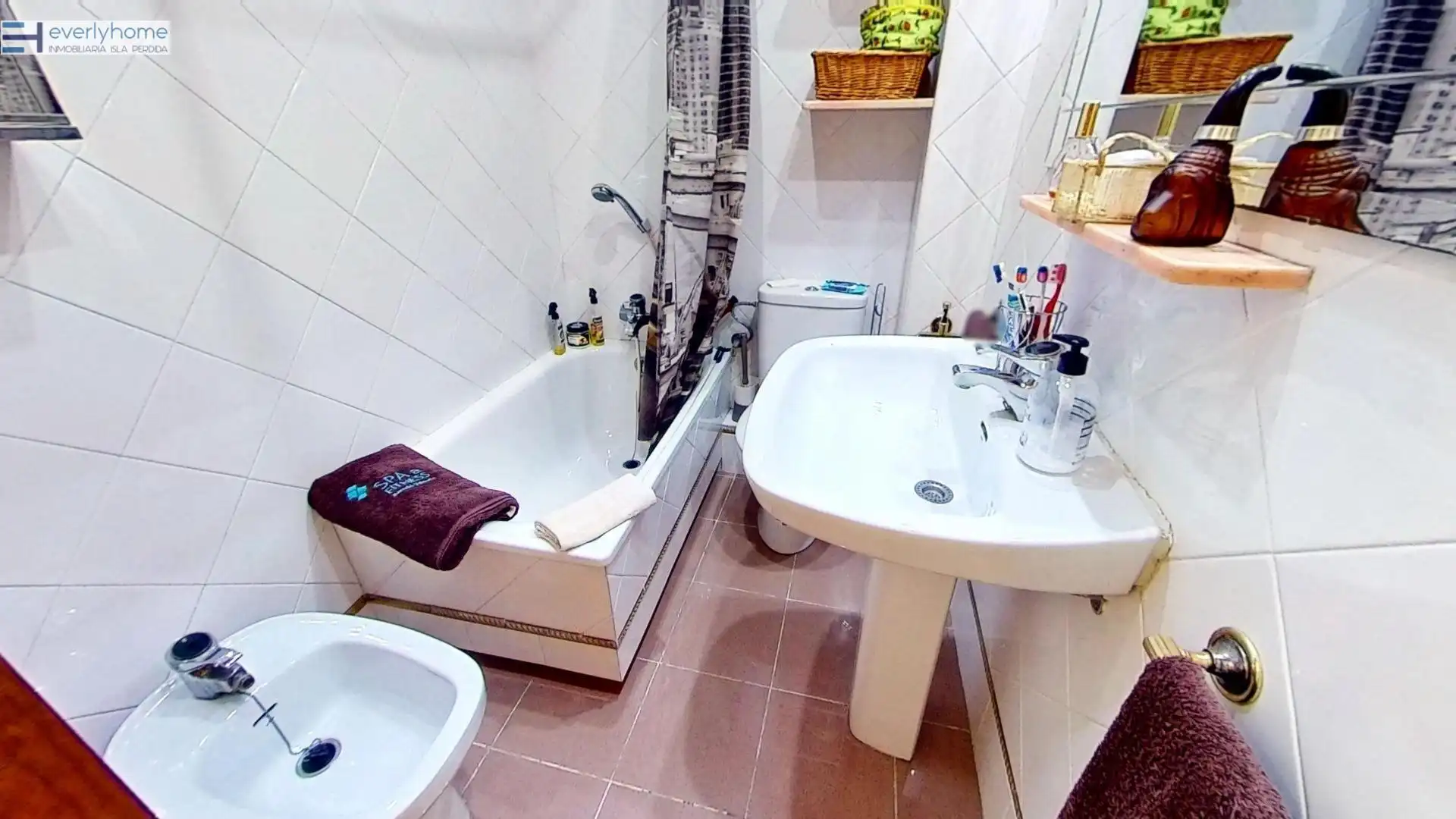 Baño de Apartamento en venta en La Pobla de Farnals con Jardín privado y Piscina comunitaria