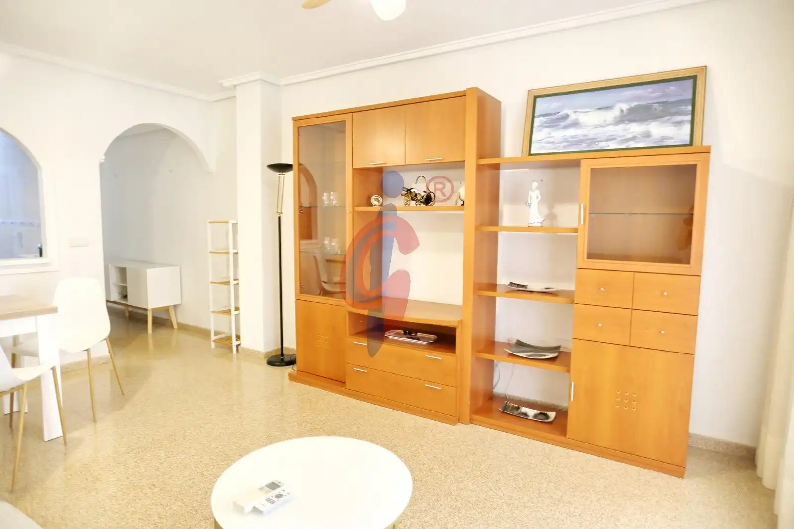 Sala de estar de Piso de alquiler en Guardamar del Segura con Aire acondicionado, Terraza y Amueblado