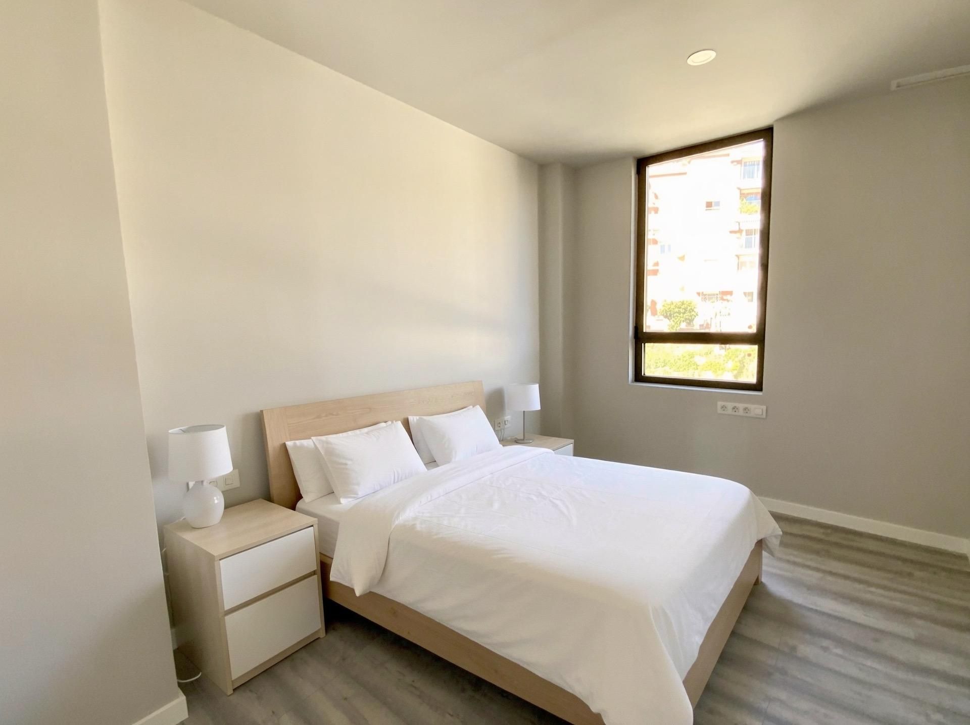 Schlafzimmer von Dachboden zum verkauf in Montgat mit Klimaanlage, Parkett und Terrasse