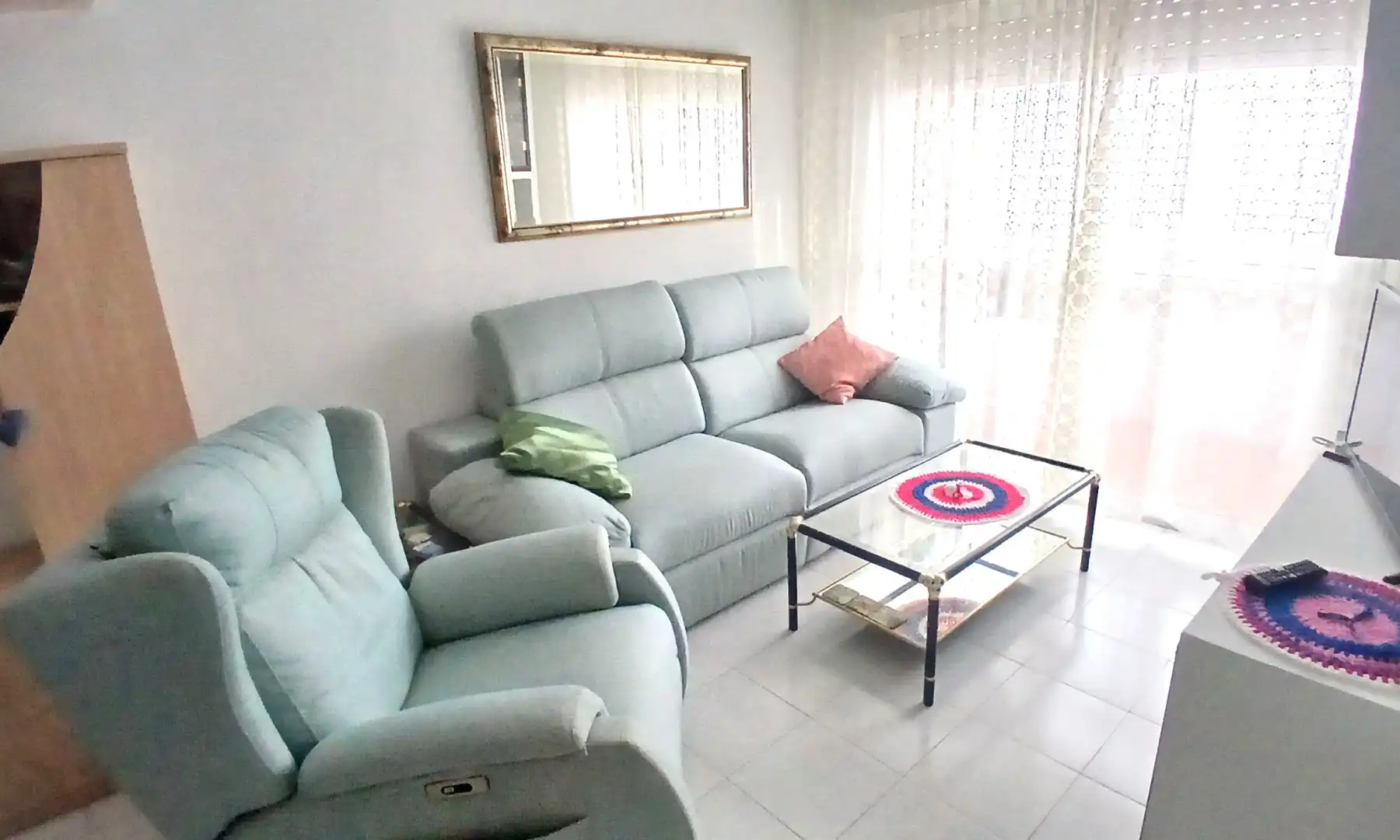 Wohnzimmer von Wohnung zum Verkauf in Collado Villalba mit Heizung, Terrasse und Ofen
