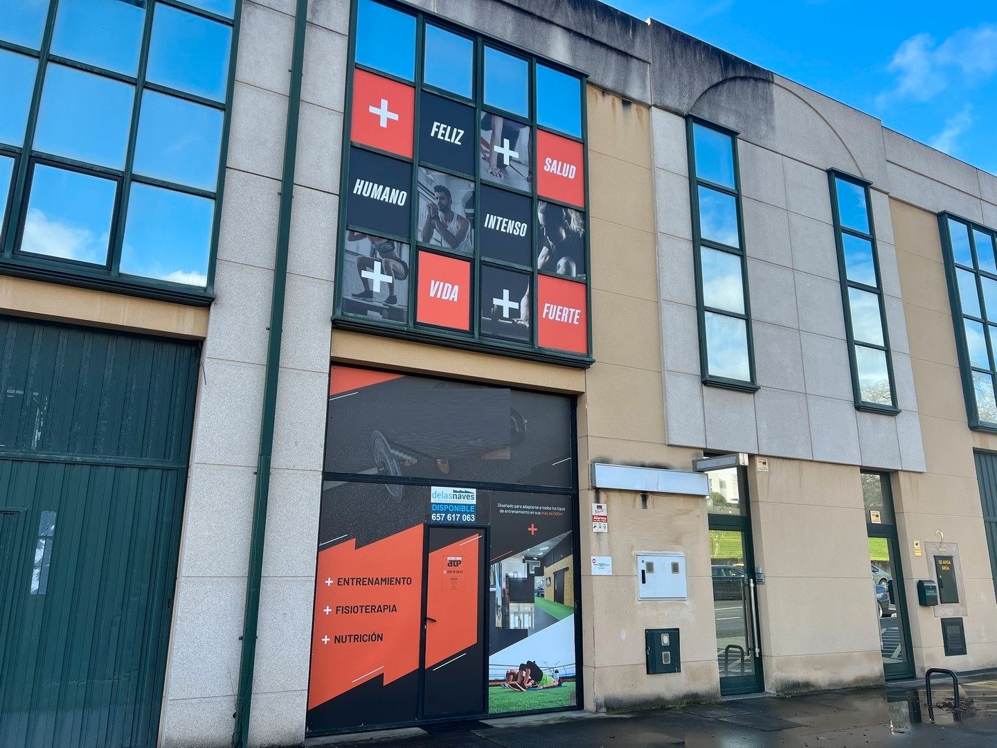 Exterior view of Industrial buildings for sale in Oleiros  with Alarm