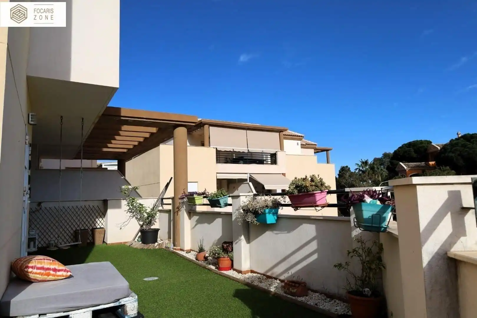 Terraza de Dúplex en venta en Benalmádena con Aire acondicionado, Jardín privado y Terraza