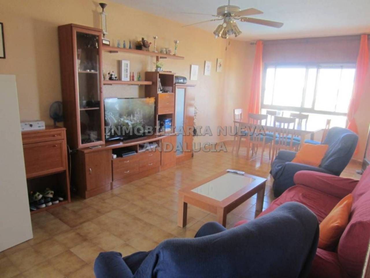 Sala d'estar de Pis de lloguer en  Almería Capital amb Terrassa i Moblat