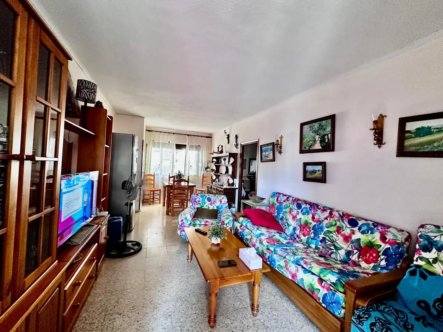 Living room of Flat for rent in Torremolinos  with Furnished, Washing machine and Microwave