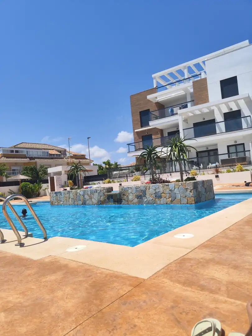 Piscina de Planta baixa en venda en Pilar de la Horadada amb Terrassa, Piscina i Moblat