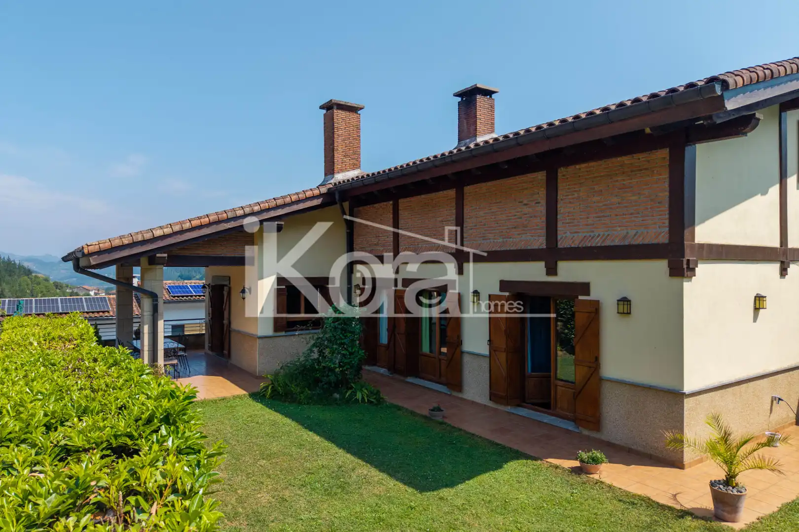Vista exterior de Casa adosada en venta en Bergara con Calefacción, Jardín privado y Parquet