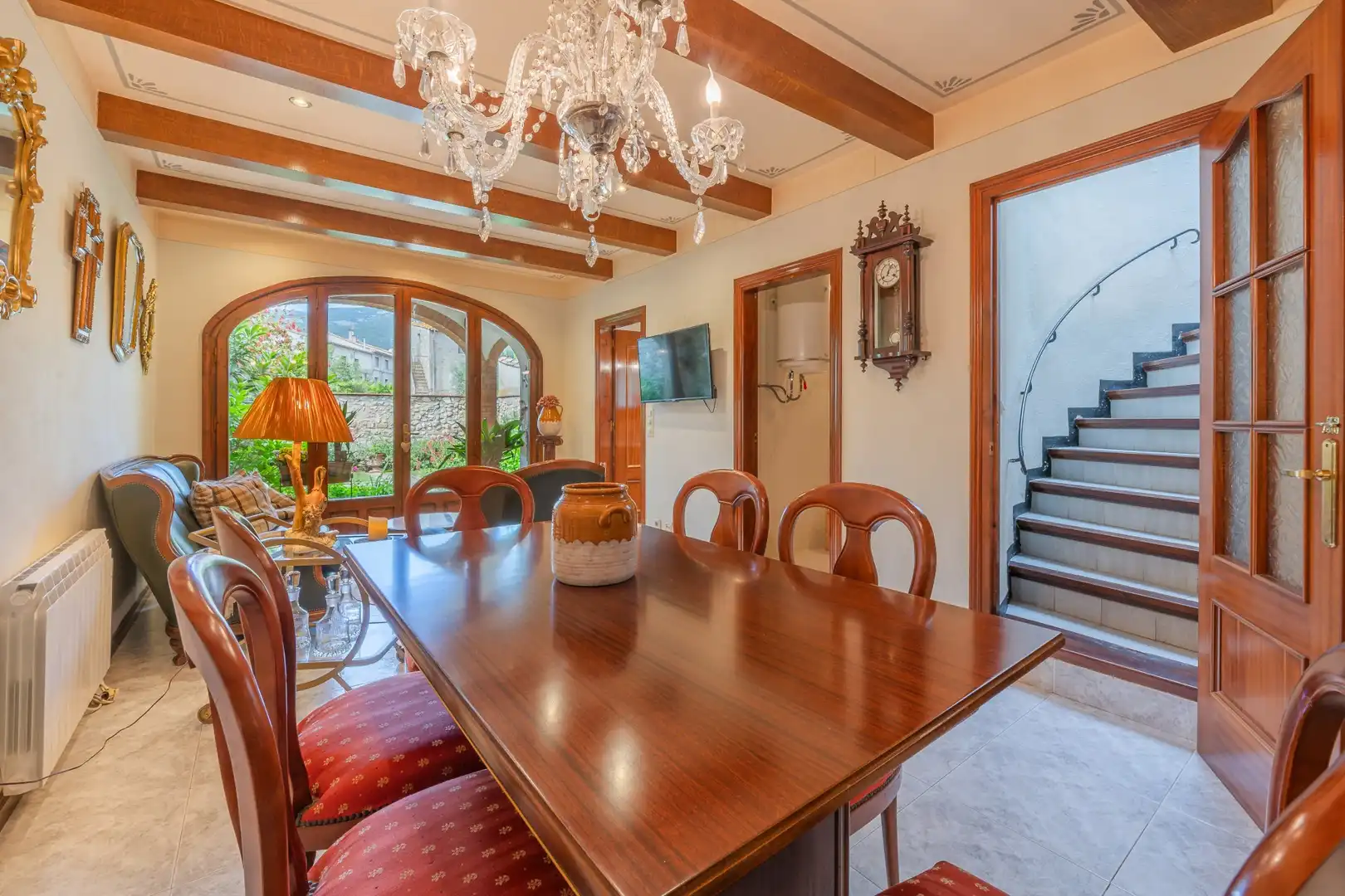 Dining room of Country homes for sale in Tortellà  with Heating