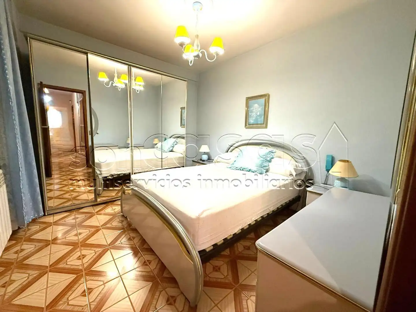 Bedroom of Flat for sale in Alcorcón  with Heating, Terrace and Furnished