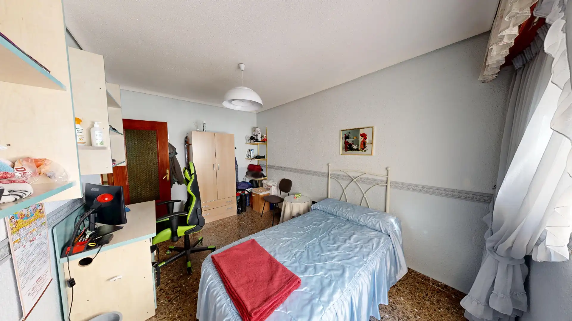 Bedroom of Flat for sale in Albacete  with Air Conditioner, Heating and Furnished