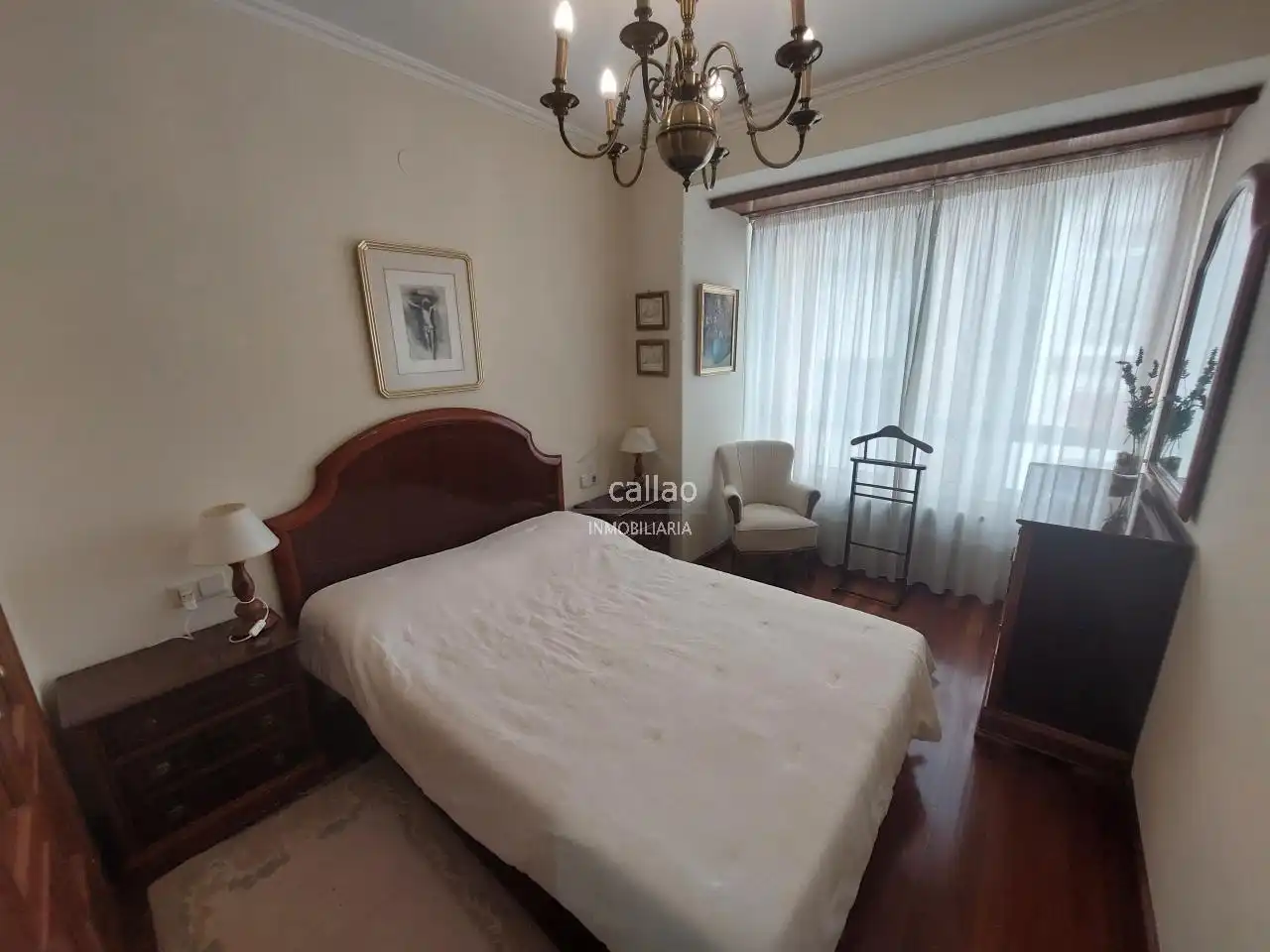 Bedroom of Apartments for rent in Ferrol  with Heating and Furnished