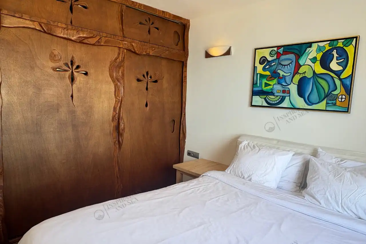 Dormitori de Casa o xalet de lloguer en Santa Eulària des Riu amb Aire condicionat, Jardí privat i Terrassa