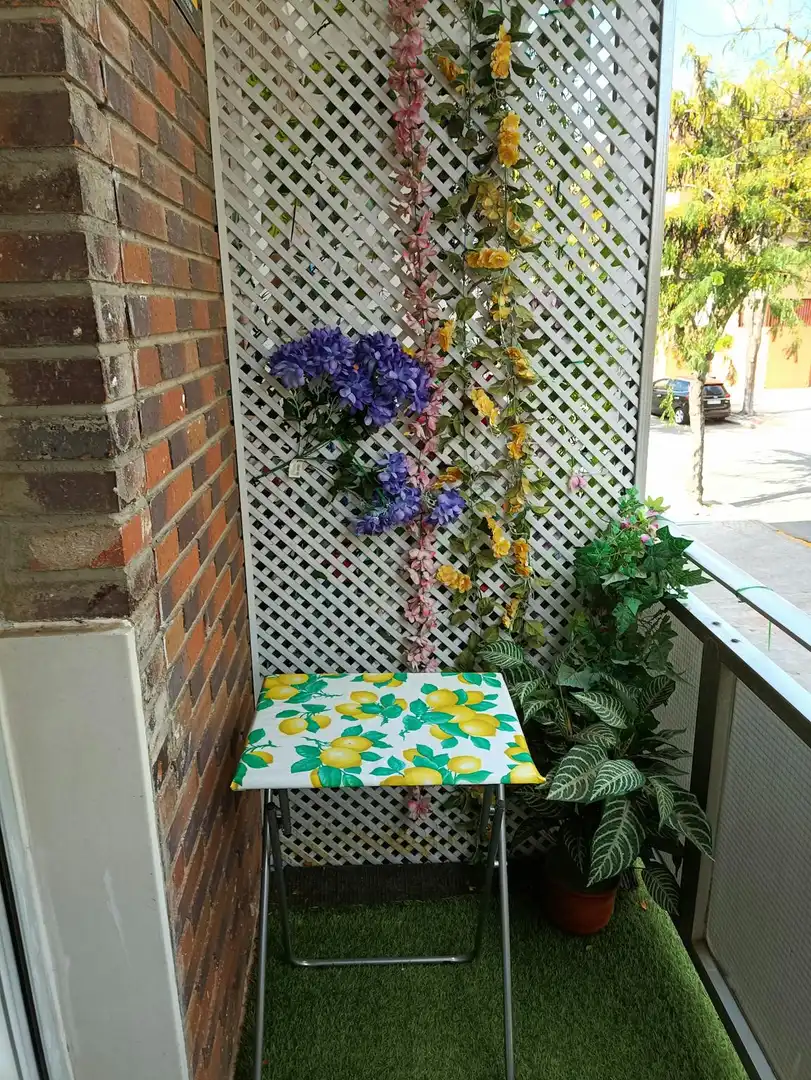 Terraza de Piso para compartir en Madrid con Aire acondicionado, Calefacción y Jardín privado