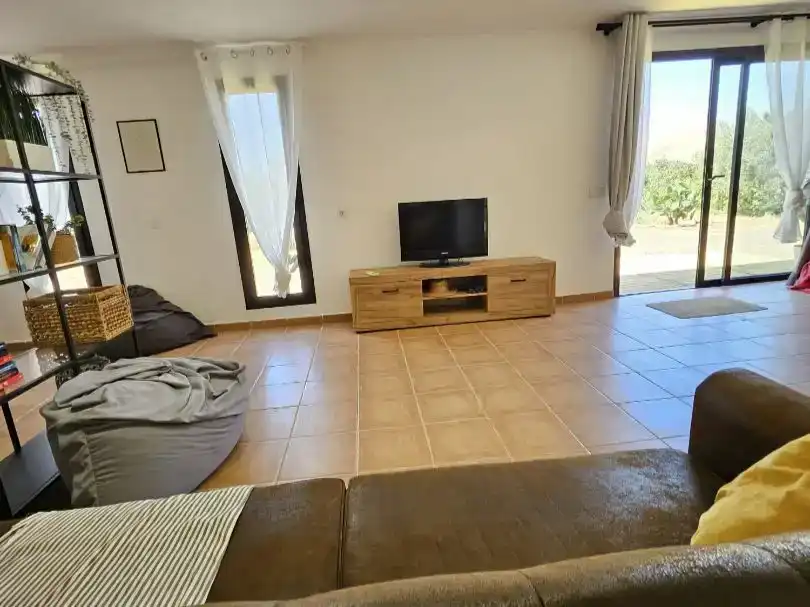 Wohnzimmer von Country house zur Miete in Pájara mit Klimaanlage, Abstellraum und Möbliert