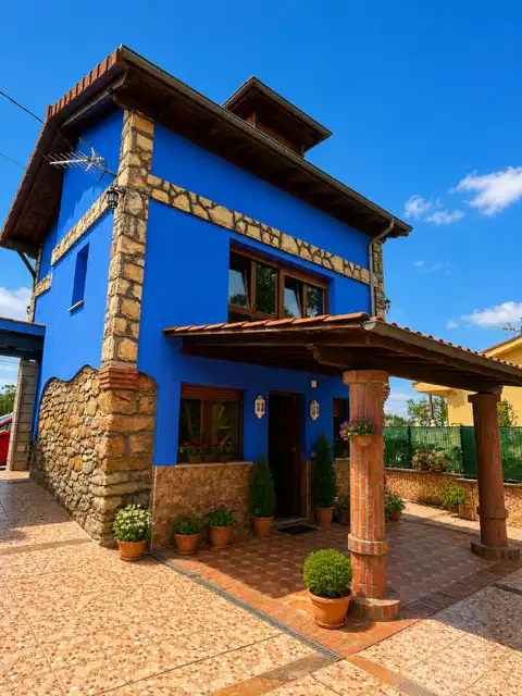 Vista exterior de Casa o chalet en venta en Pravia con Calefacción, Jardín privado y Terraza
