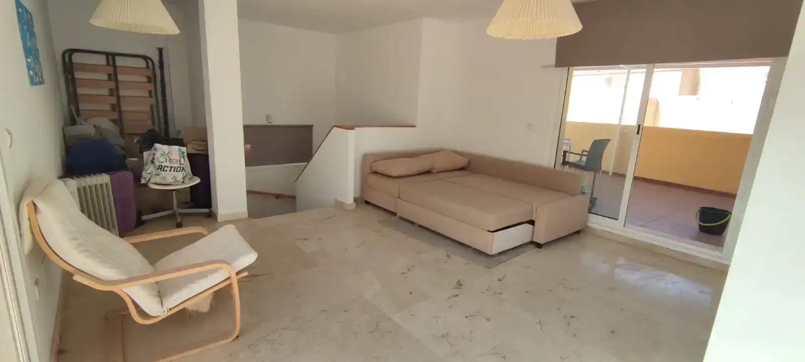 Sala d'estar de Casa o xalet de lloguer en Murcia amb Aire condicionat, Jardí privat i Parquet
