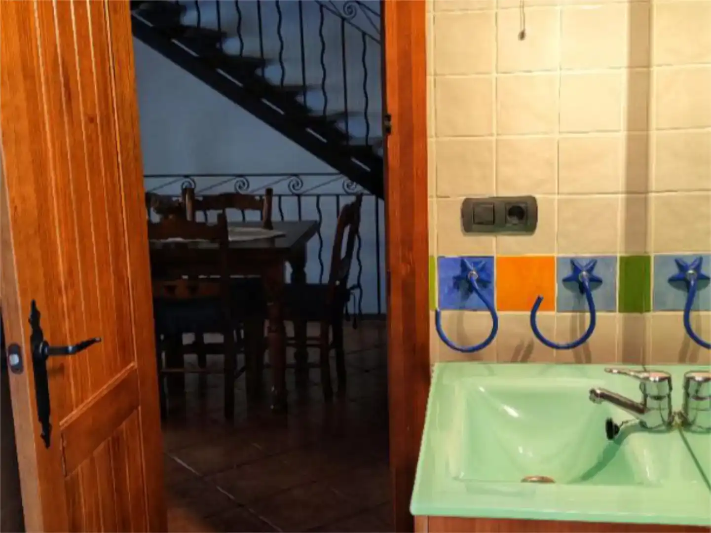 Baño de Casa adosada en venta en Ayna con Parquet, Amueblado y Balcón