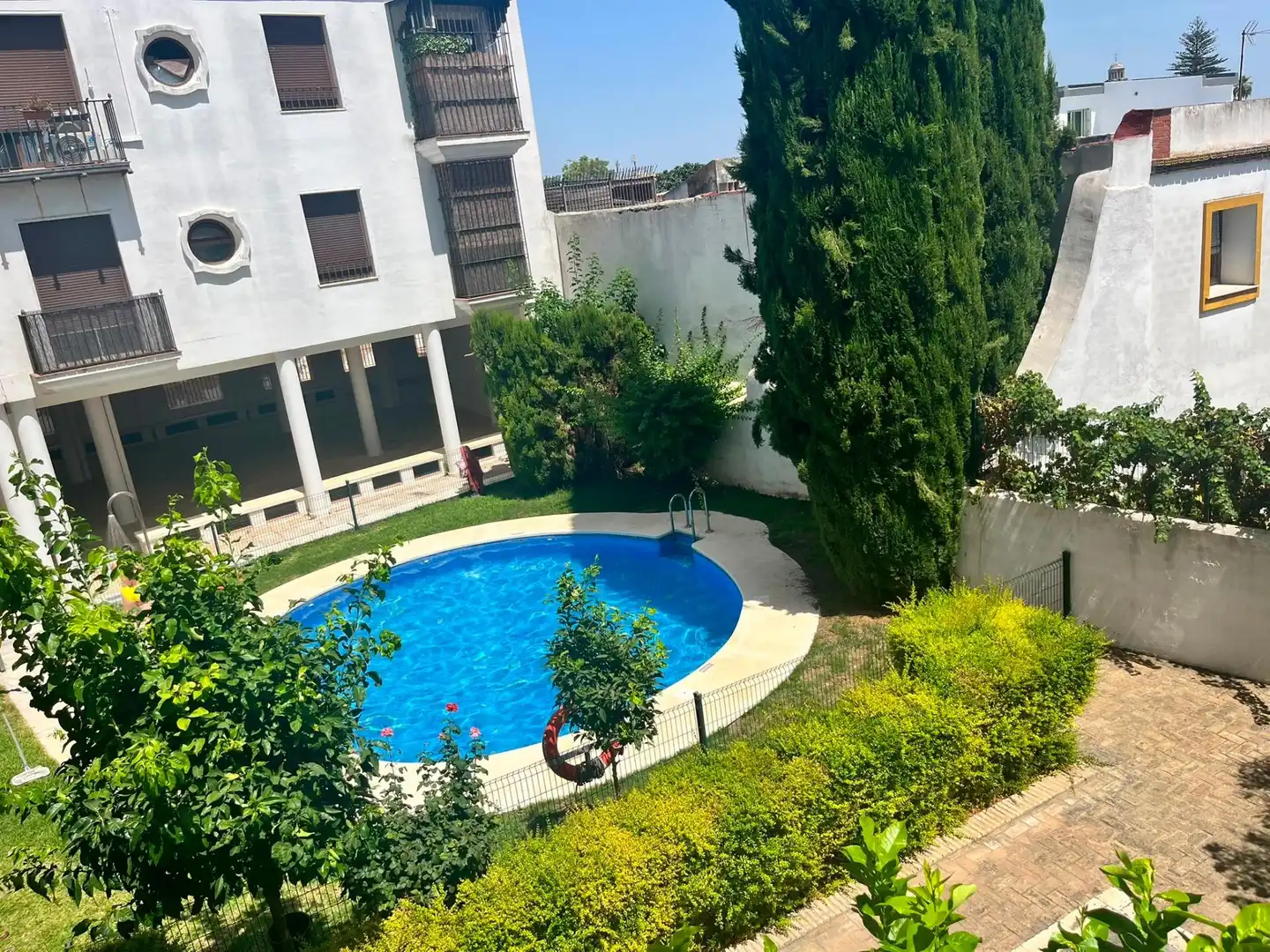 Piscina de Piso de alquiler en Jerez de la Frontera con Aire acondicionado, Trastero y Amueblado