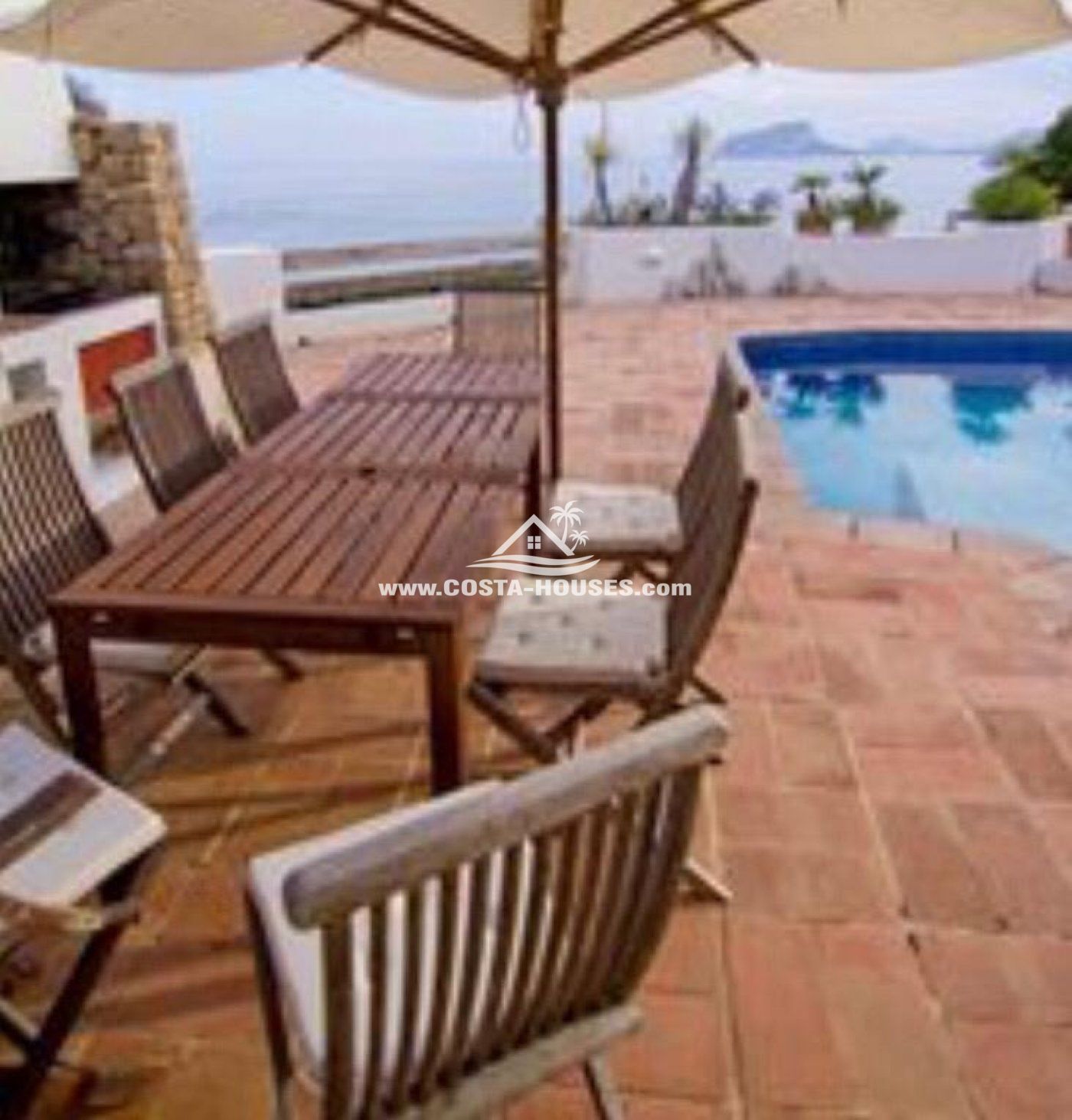 Terraza de Casa o chalet en venta en Moraira con Calefacción, Jardín privado y Terraza