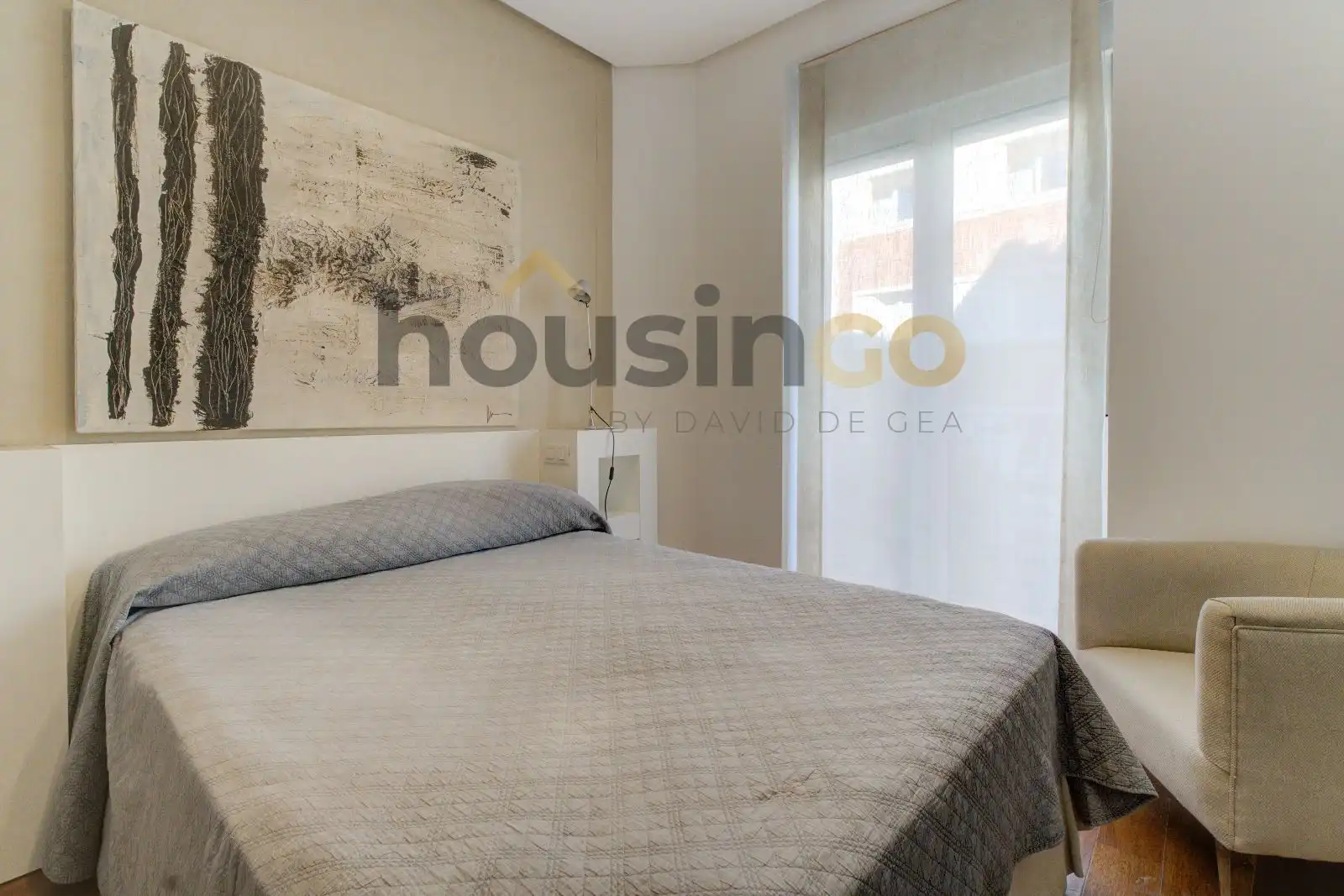 Schlafzimmer von Wohnung zum Verkauf in Madrid mit Klimaanlage, Heizung und Parkett