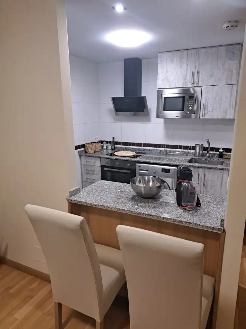 Kitchen of Flat for sale in Foz  with Heating, Storage room and Furnished