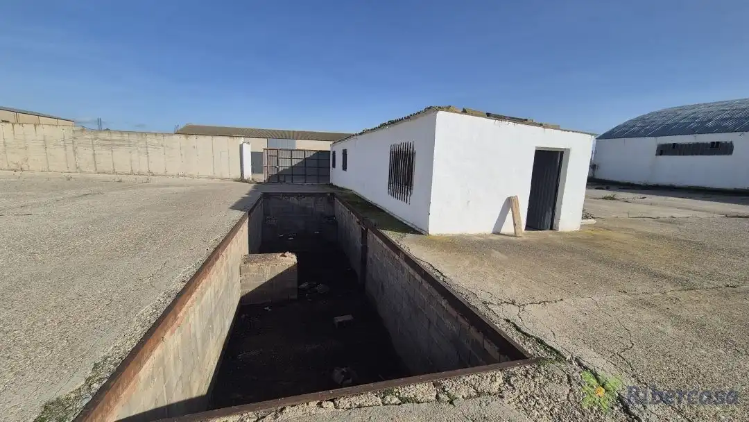 Außenansicht von Fabrikhallen zum Verkauf in Fustiñana