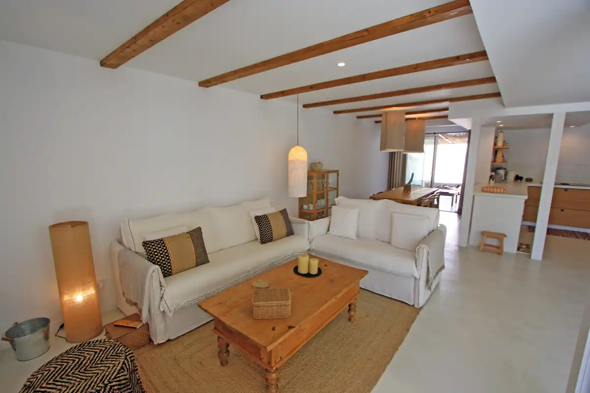 Sala de estar de Casa adosada en venta en Dénia con Jardín privado y Alarma