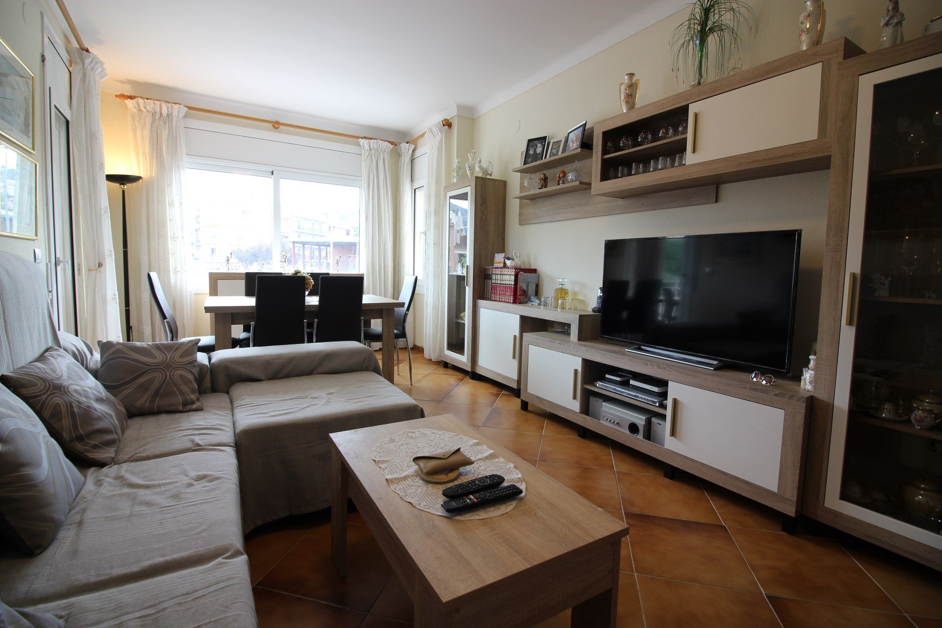 Living room of Flat for sale in Roses  with Heating and Terrace